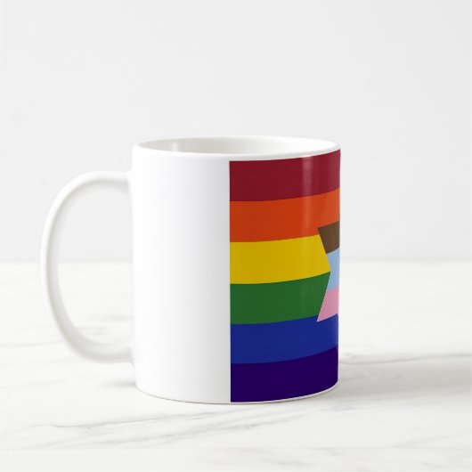 Drapeau inclusif juif - Mug de café (Gauche)