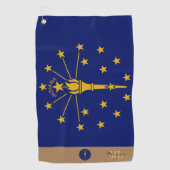 Drapeau Indiana & Indiana monogrammed / serviette  (Devant)