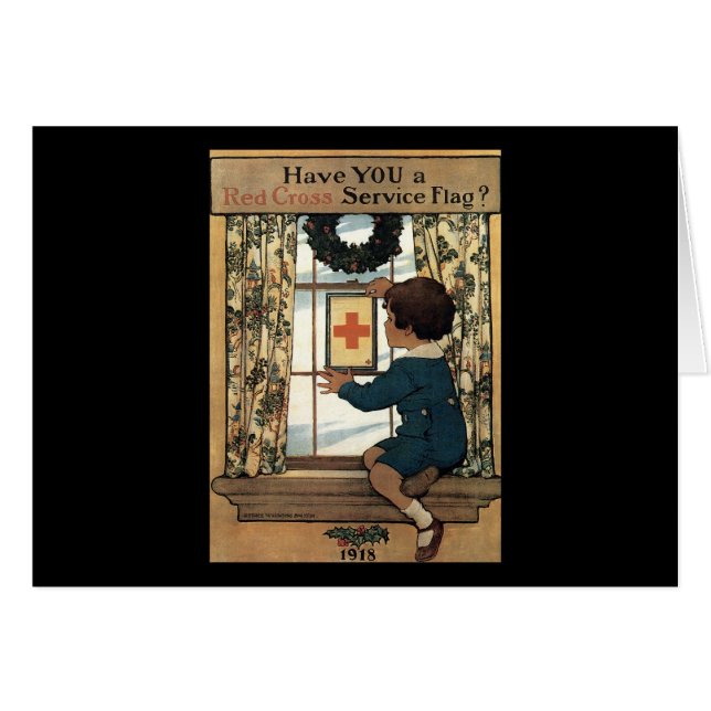 Drapeau interarmées rouge de Jessie Willcox Smith (Devant horizontal)