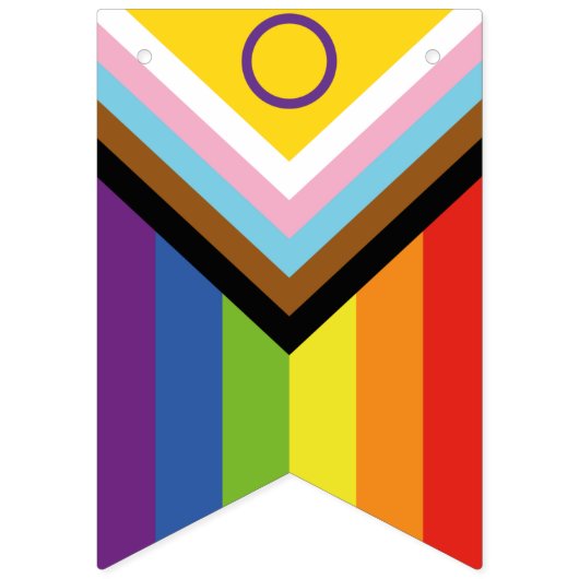Drapeau intersexuel progressif inclus (Premier drapeau)