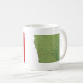 Drapeau Iowan + Plan Mug (Devant droit)