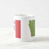 Drapeau Iowan + Plan Mug (Centre)