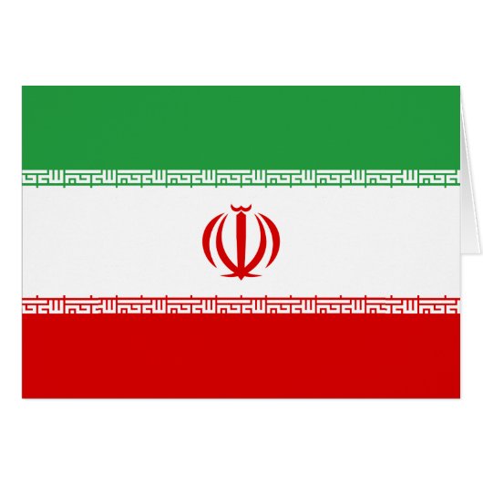 Drapeau Iran (Devant horizontal)