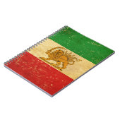 Drapeau iranien Lion et Sun Shah d'Iran Carnet Dra (Côté gauche)