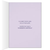 Drapeau Iris fleurie art violet tardif anniversair (Intérieur (Droit))