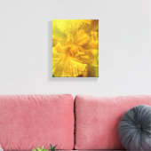 Drapeau iris intérieur beauté jaune art toile impr (Insitu(Salon))