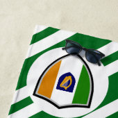 Drapeau irlandais bras serviette de plage (En situation)
