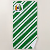 Drapeau irlandais bras serviette de plage (Devant)