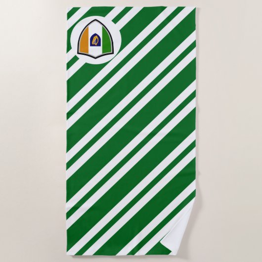 Drapeau irlandais bras serviette de plage (Devant)