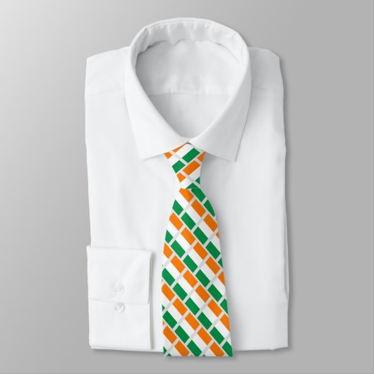 Drapeau irlandais coutume cravate motif irlandais (Attaché)