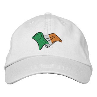 Drapeau irlandais d'Irlande brodé sur un casquette