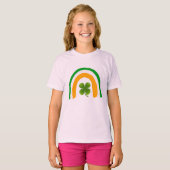 Drapeau irlandais Rainbow Clover Shamrock T-Shirt  (Devant entier)