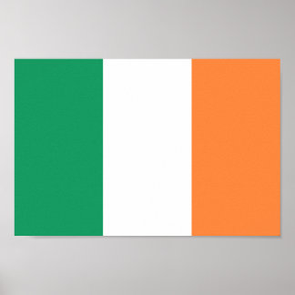 Drapeau irlandais - République d'Irlande - Poster