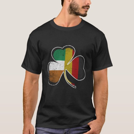 Drapeau irlandais Shamrock T-shirt Jour de la Sain (Devant)