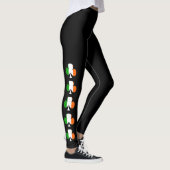 Drapeau irlandais Shamrocks Leggings (Droite)