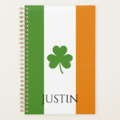 Drapeau irlandais St Patrick avec Shamrock | Perso (Devant)