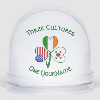 Drapeau irlandais sud-coréen Shamrock personnel