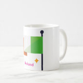 Drapeau irlandais sur la Mug Polonais (Devant droit)