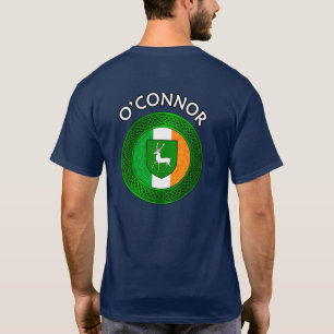 Drapeau Irlandais Trèfle Nœud Celtique - T-Shirt O