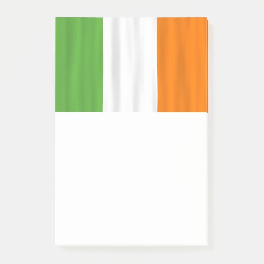 Drapeau irlandais Vert Blanc Orange Post-it (Devant)