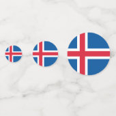 Drapeau islandais confetti (Derrière)