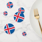 Drapeau islandais confetti (Groupe)