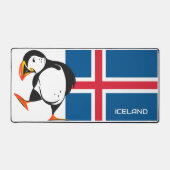 Drapeau Islande avec un Puffin (Recto)