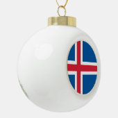 Drapeau Islande - ornement (Gauche)