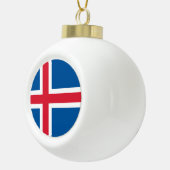 Drapeau Islande - ornement (Droite)