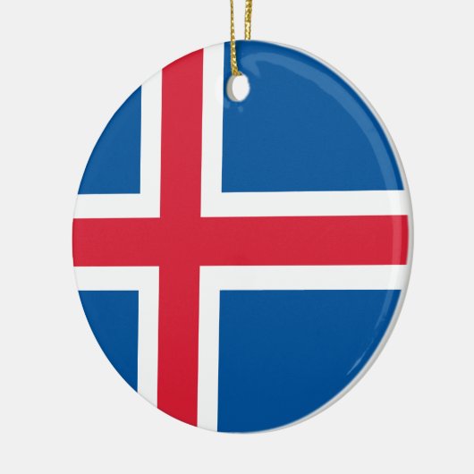 Drapeau Islande - ornement (Gauche)