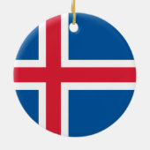 Drapeau Islande - ornement (Dos)