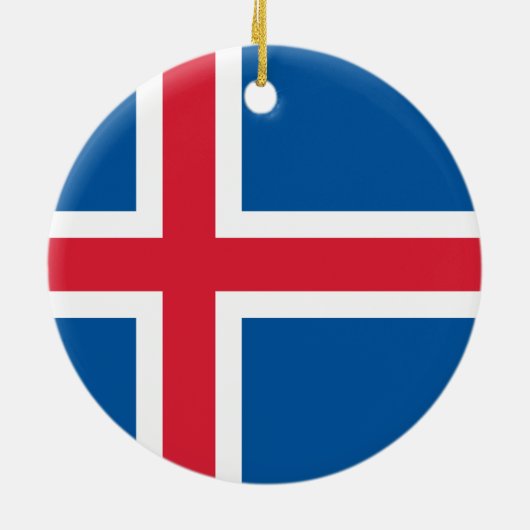 Drapeau Islande - ornement (Dos)