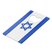 Drapeau Israël Carte de crédit Bottle Opener (Devant Angle)