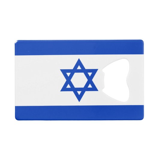 Drapeau Israël Carte de crédit Bottle Opener (Devant (Horizontal))