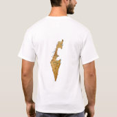 Drapeau Israël + Carte + T-shirt texte (Dos)
