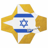 Drapeau Israël Football & Gold (Plat)