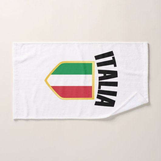 Drapeau Italia Crest Italie (Serviette à main)