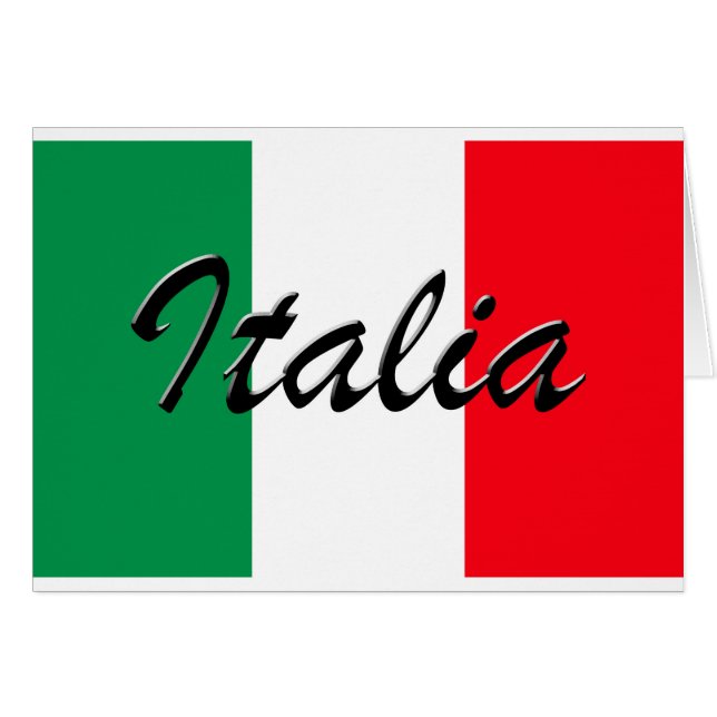 Drapeau Italia - Haute Qualité (Devant horizontal)