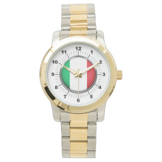 Drapeau Italie Homme Surdimensionné Montre Bracele