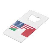 Drapeau italien American Pride US Italie (Dos Angle)