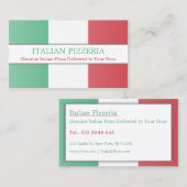 Drapeau italien, Carte de visite entièrement perso (Devant / Derrière)