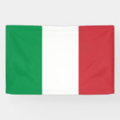 Drapeau italien de l'Italie bannière personnalisée (Horizontal)