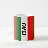 Drapeau italien Design Café Mug (Centre)