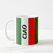 Drapeau italien Design Café Mug (Gauche)