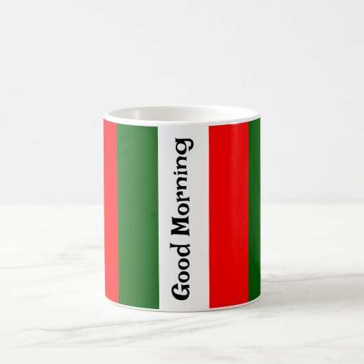 Drapeau italien Design Café Mug (Centre)