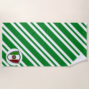 Drapeau italien emblème de plage serviette