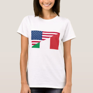 Drapeau italien féminin T-shirt