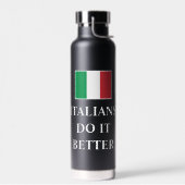 Drapeau italien italien bouteille d'eau personnali (Gauche)