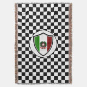 Drapeau italien jetez la couverture (devant Vertical)