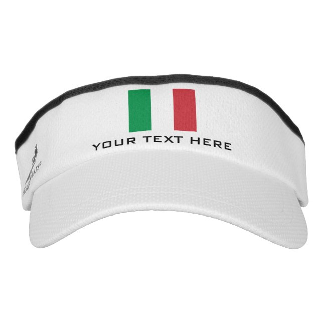Drapeau italien: lunette de soleil casquette pour  (Devant)